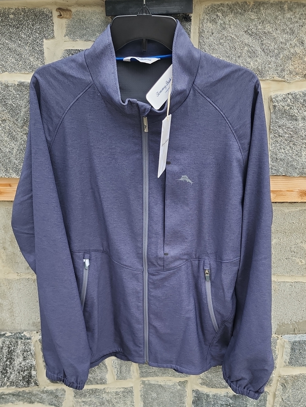 Tommy Bahama On Par Men's Full-Zip Lightweight Jacket In Belmont Blue XL